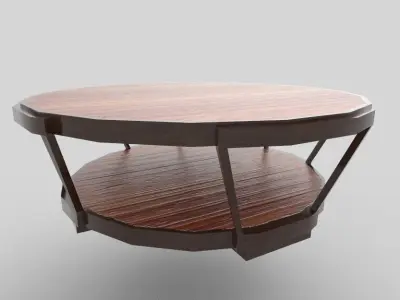 Coffee Table Low poly Low-poly 3D model