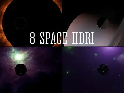 Space and cosmos HDRI Sci-fi 3D Model Collection Low-poly 3D model