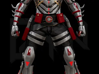 Red Hood Red Ronin 3D model