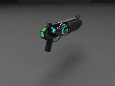 Sci-fi  Hand Cannon   Low-poly 3D model