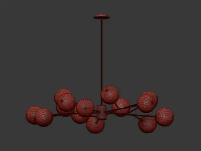 Orion 15 Light Pendant 3D model