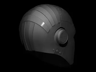 Robot crash dummy helmet 2 3D print model