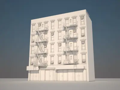 Context Building Nr2 Building Orchard st  New York 3D model