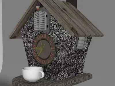 housebird clock  3D model