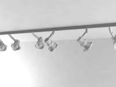 Truss Light Low-poly 3D model