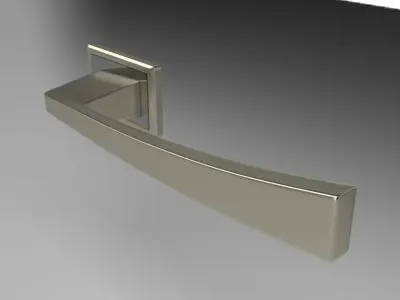Square Door Handles Collection 1 3D model