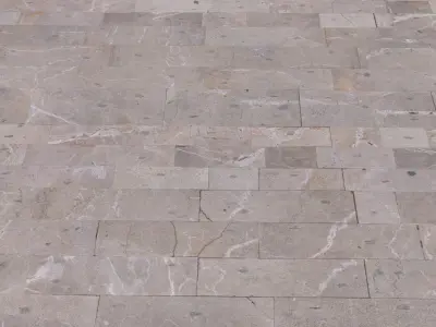 Gray Tile Floor 3D model