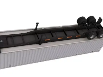 Container Trailer 3D model