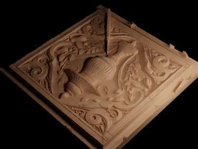 lamp CNC 3d Print High Relief Sand Casting 3D print model