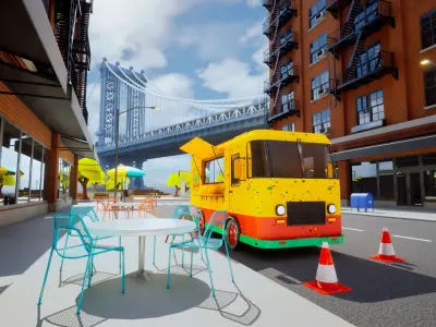 New York Dumbo Park - Bundle Low-poly 3D model