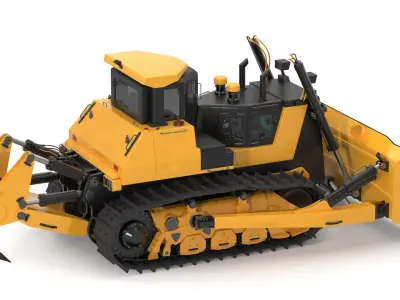 Generic Bulldozer 01 3D model
