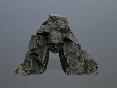 Skull Cave Low-poly 3D model