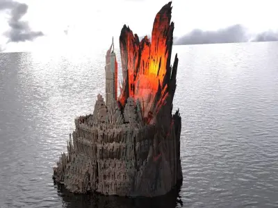 Dantes Devine comedy purgatory hive base 3D model