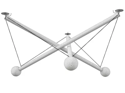 ED036 CHANDELIER Low-poly 3D model