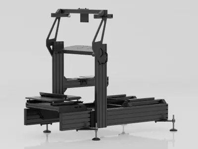 Racing Simulator Sim Rig Chassis DutchLab L1X 3D model