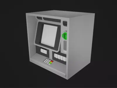 ATM Machine Free low-poly 3D model