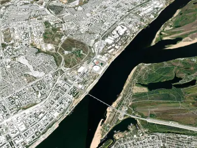 Cityscape Volgograd Russia 3D model