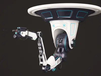 Robotic Arm 02 Ceiling 3D model