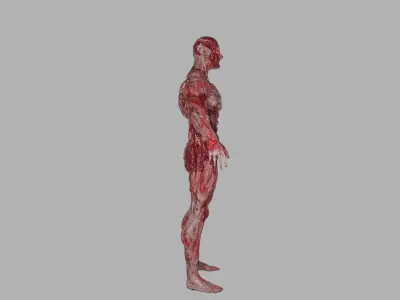 Buffed Mutant Low-poly 3D model