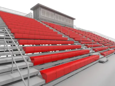 Collection Bleachers 14 3D Model Pack