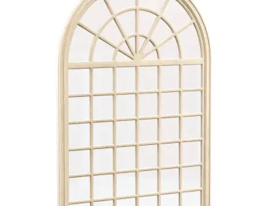 Arch windows  Low-poly 3D model