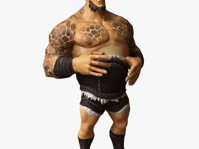 Cartoon Giant Low-poly 3D model