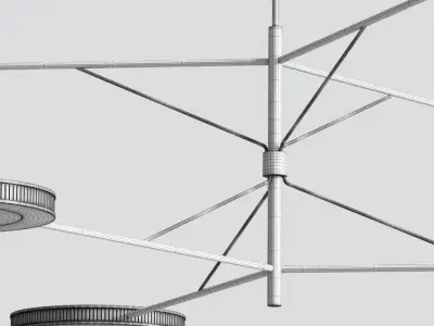 Modern Ceiling Chandelier 3D model