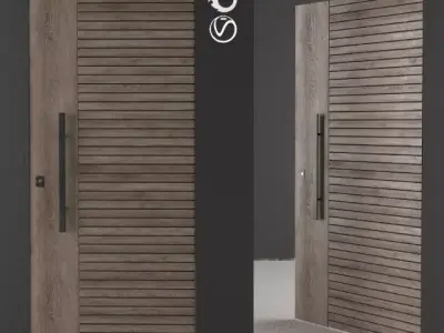 frameless door Free 3D model