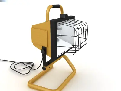 Halogen Work Lamp 3D model