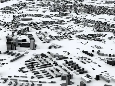 Prague Streets and Buildings 3D model