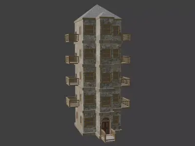 House Model 73 Low-poly 3D model
