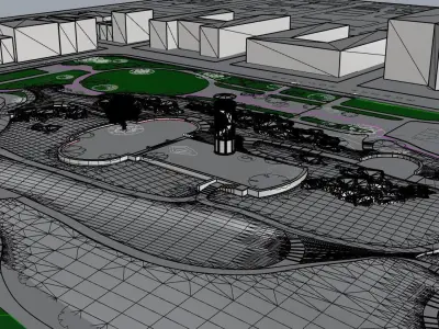 Marcus Garvey Park 3D model