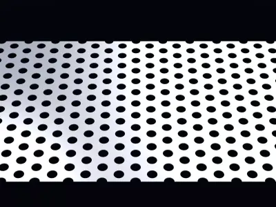 Perforated panel with 27 percent opening 25O98 3D model