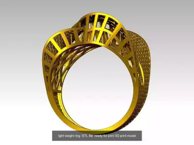 40 light weight rings  STL files  ready for print 3D 3D Model Pack