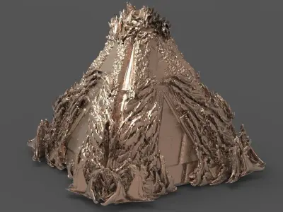 Hell pyramid Skeleton Swarm 3D model
