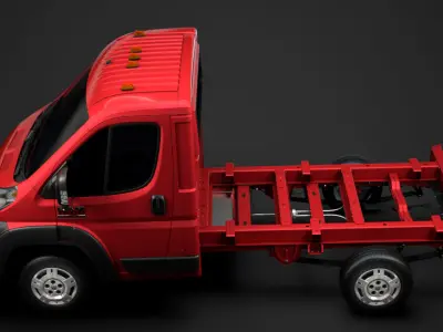 Ram Promaster Cargo Chassis Truck Single Cab 3000 WB 2019 3D model
