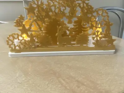 Christmas led tea light decoration 3D print model
