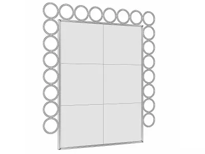 Mirror in a metal frame GZ-M1037 3D model