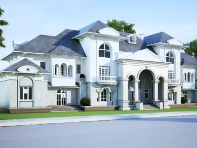 Exterior Scene - Vray Render 3D model