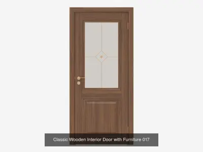 Wooden Interior Doors with Furniture 3D Model Pack