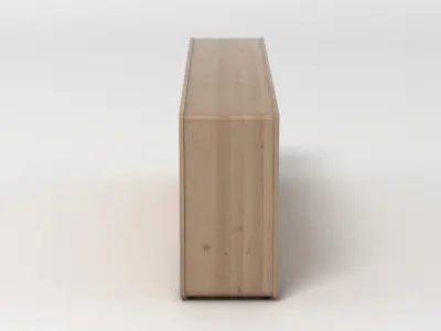 Sideboard wooden cabinet with two doors 3D model purchase