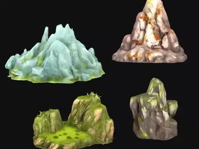 Rocks 3D model buy