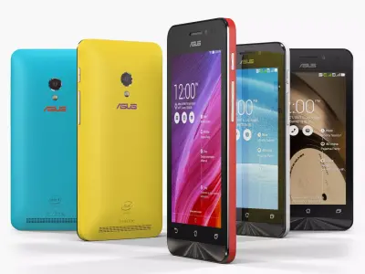 Asus ZenFone 4 A450CG Low-poly 3D model