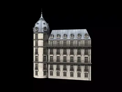 Paris Building Haussmann 3D model