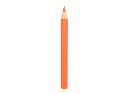 Colored Pencils v1 011 Low-poly 3D model