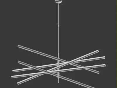 Rousseau Articulating LED Chandelier 3D model