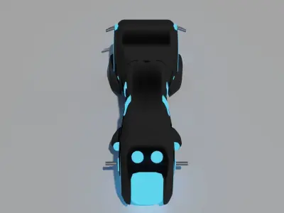 Tron Moto - Low poly Low-poly 3D model
