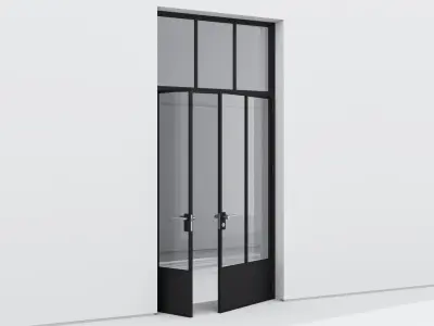 Aluminium door 174 3D model