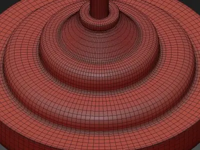 Holder Floor Lamp Black 3D model