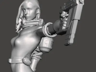 SPACE GIRL2 3D print model